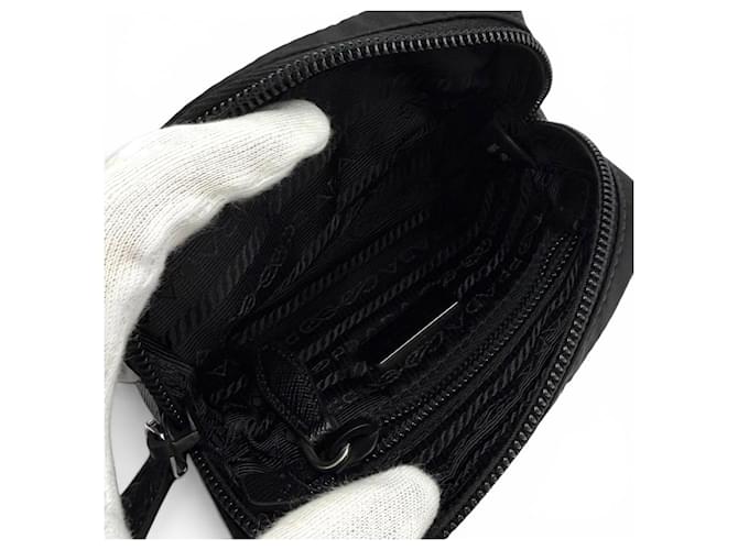 Pochette Prada Micro Re-Nylon Nero - vista 5