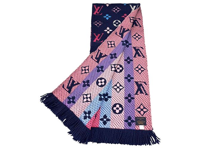 Stola in misto lana e seta Logomania Louis Vuitton - vista 3