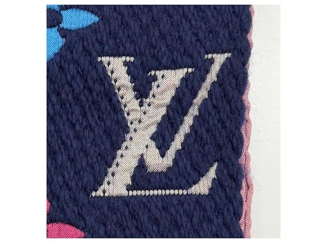 Stola in misto lana e seta Logomania Louis Vuitton - vista 5