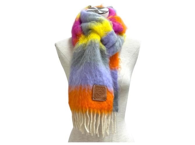 Stola in misto lana e mohair Loewe Multicolore - vista 2
