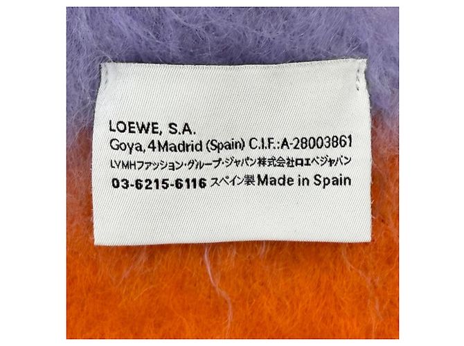Stola in misto lana e mohair Loewe Multicolore - vista 7