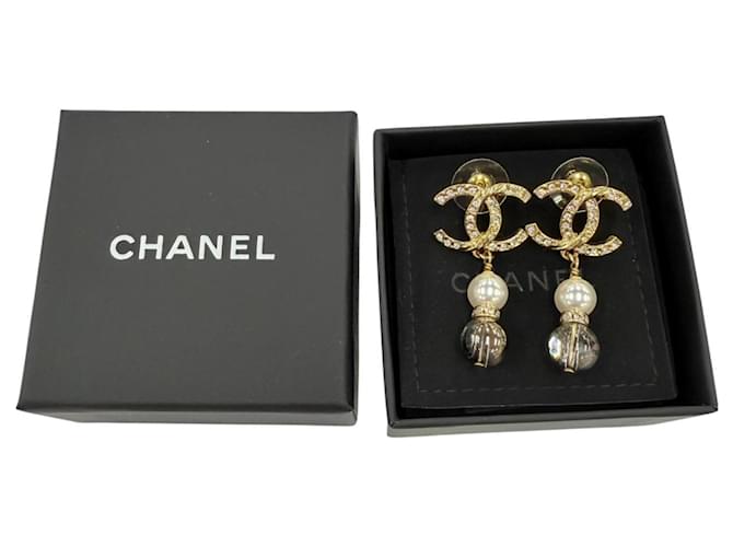Pendientes Coco Mark Stud A23C Chanel Dorado - vista 2