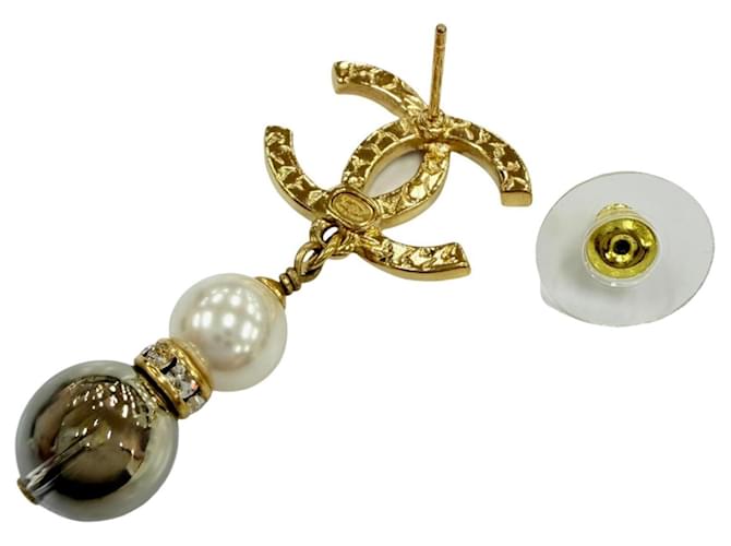 Pendientes Coco Mark Stud A23C Chanel Dorado - vista 6