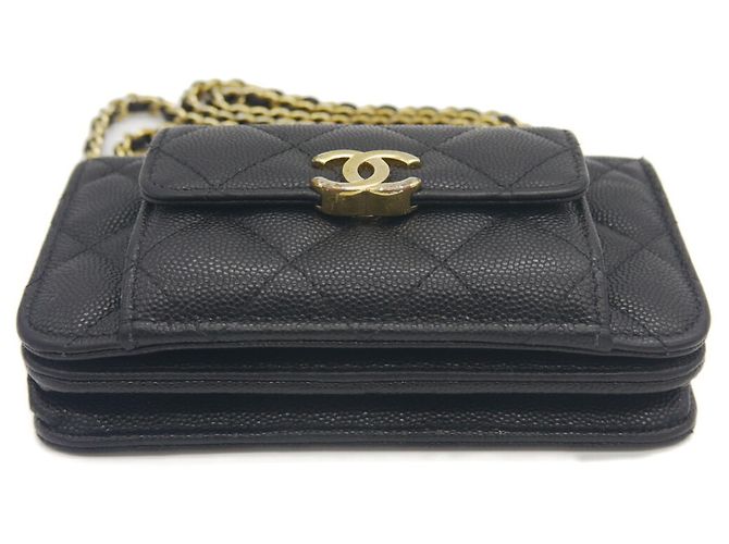 Timeless Bolso de hombro Chanel Matelassé Chain Clutch Negro - vista 3