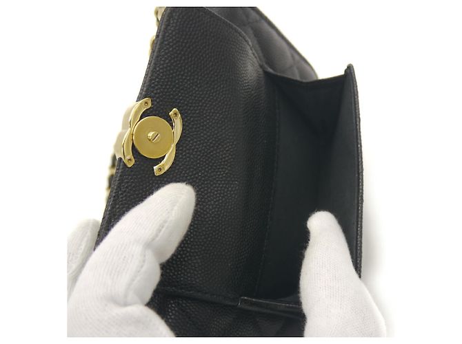Timeless Bolso de hombro Chanel Matelassé Chain Clutch Negro - vista 7