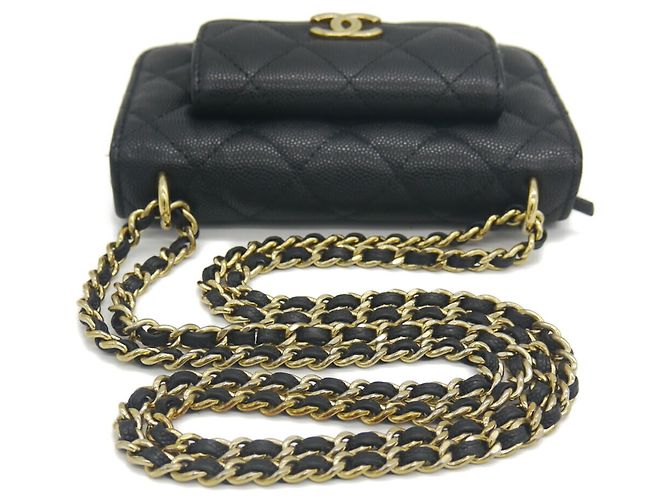 Timeless Bolso de hombro Chanel Matelassé Chain Clutch Negro - vista 8