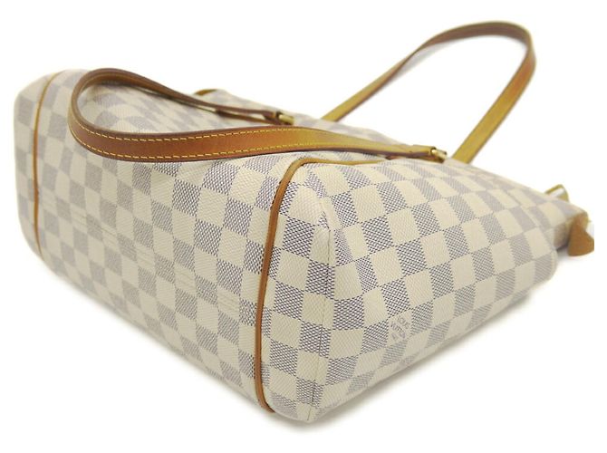 Borsa Tote Louis Vuitton Damier Azur Totally PM Bianco - vista 4