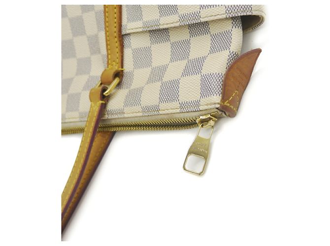 Borsa Tote Louis Vuitton Damier Azur Totally PM Bianco - vista 7
