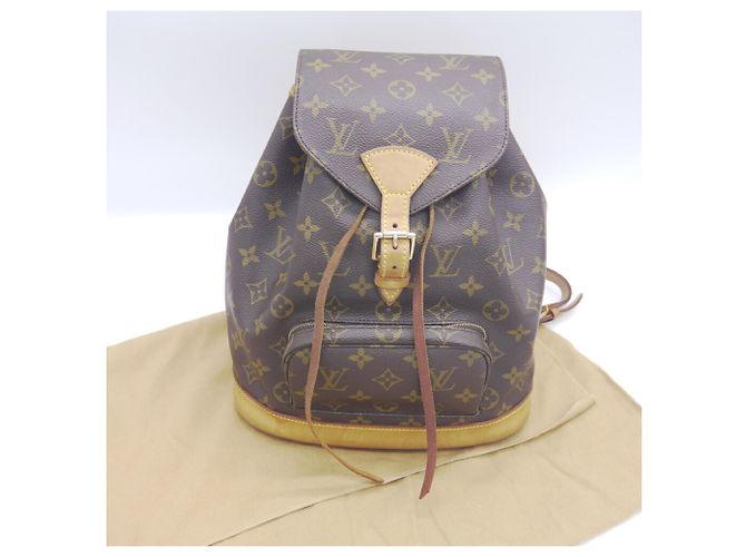 Zaino Louis Vuitton Montsouris MM Monogram Marrone - vista 10