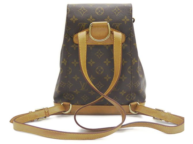 Zaino Louis Vuitton Montsouris MM Monogram Marrone - vista 2