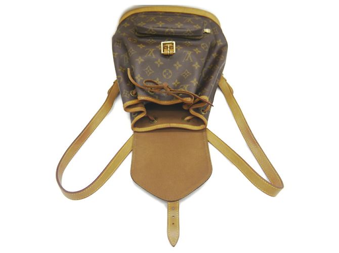 Zaino Louis Vuitton Montsouris MM Monogram Marrone - vista 7