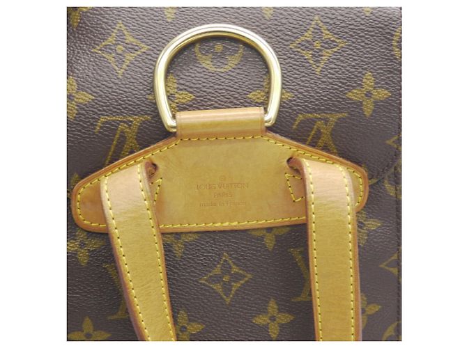 Zaino Louis Vuitton Montsouris MM Monogram Marrone - vista 9