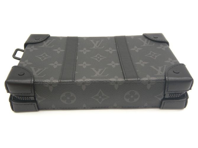 Louis Vuitton Soft Trunk Wallet Monogram Eclipse Schultertasche Schwarz - Ansicht 3