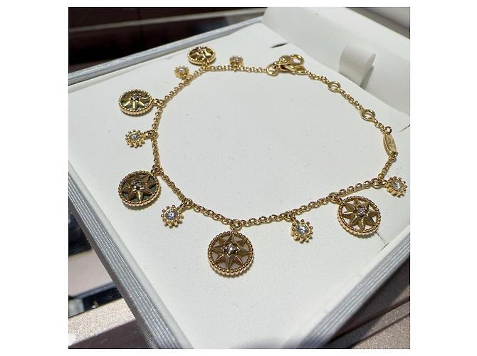 Bracciale Rose des Vents Colorful Star Compass Dior Nero Rosa Bianco Verde Giallo Turchese - vista 6