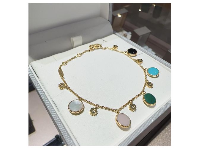 Bracciale Rose des Vents Colorful Star Compass Dior Nero Rosa Bianco Verde Giallo Turchese - vista 7