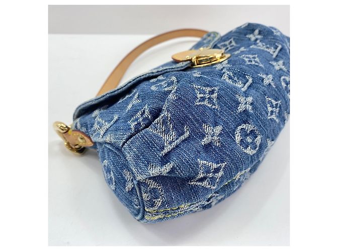 Borsa a Spalla Louis Vuitton Mini Pleaty Blu - vista 6