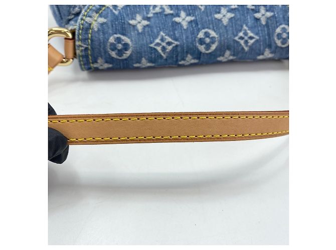 Borsa a Spalla Louis Vuitton Mini Pleaty Blu - vista 8