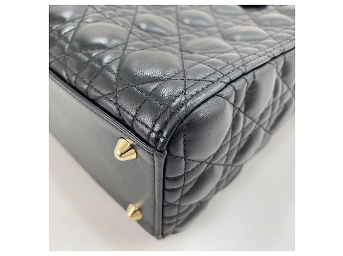Borsa Christian Dior Lady Large 2-Way Nero - vista 9