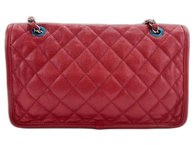 Borsa a Spalla Chanel French Riviera Rosso - vista 2