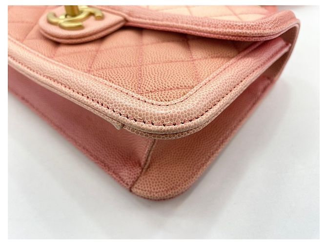Borsa a tracolla Chanel Matelassé rosa - vista 9