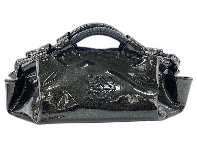 Borsa Loewe Nappa Aire in verde smalto - vista 11