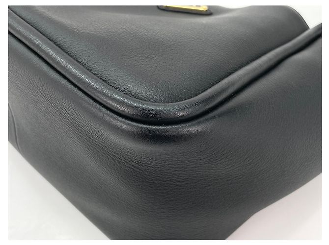 Borsa Tote in pelle nera Prada Nero - vista 9