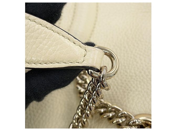 Gucci Interlocking G Soho Chain Leder Tote Bag Roh - Ansicht 10