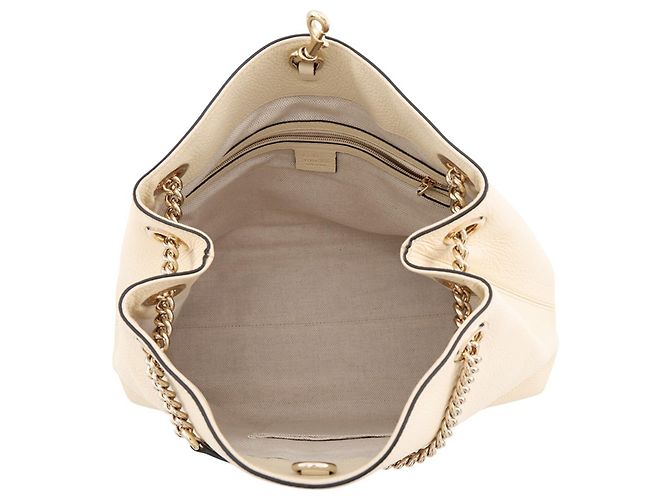 Gucci Interlocking G Soho Chain Leder Tote Bag Roh - Ansicht 6