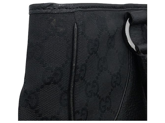Borsa Tote Gucci in tela GG nera Nero - vista 15