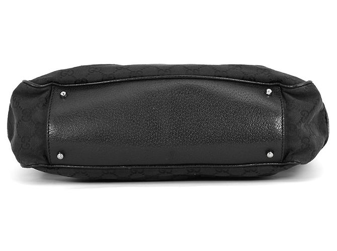 Borsa Tote Gucci in tela GG nera Nero - vista 3