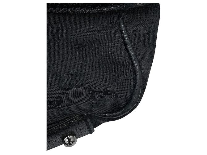 Borsa Tote Gucci in tela GG nera Nero - vista 9