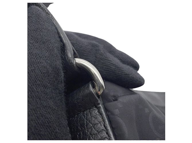 Borsa a tracolla in nylon nero Gucci - vista 13