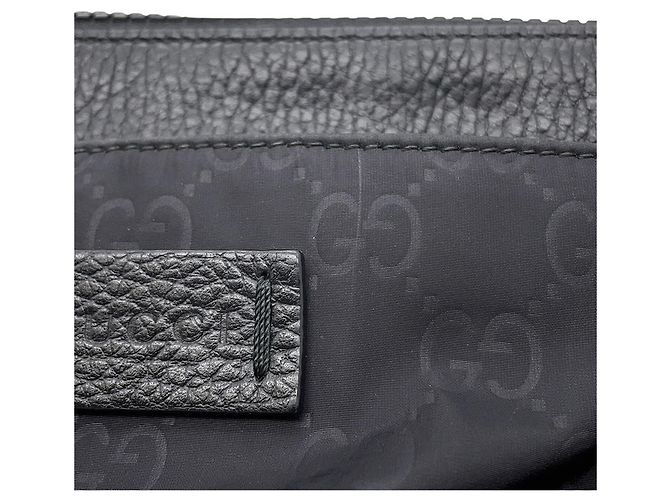 Borsa a tracolla in nylon nero Gucci - vista 6