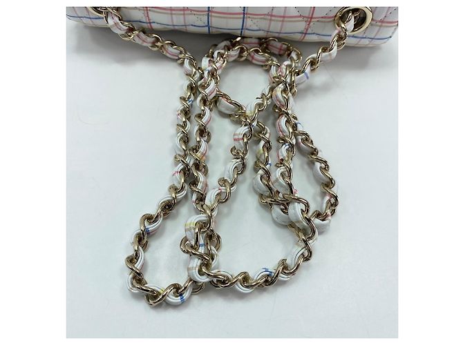 Timeless Borsa a tracolla Chanel Mini Flap 20 bianca Bianco - vista 10