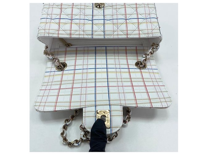 Timeless Borsa a tracolla Chanel Mini Flap 20 bianca Bianco - vista 11