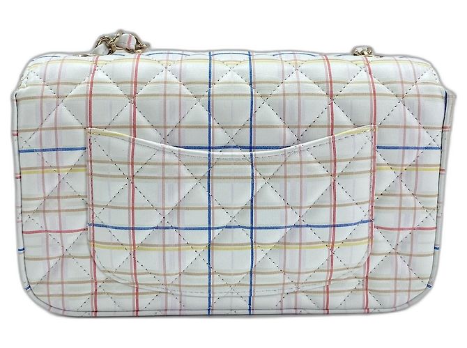 Timeless Borsa a tracolla Chanel Mini Flap 20 bianca Bianco - vista 3