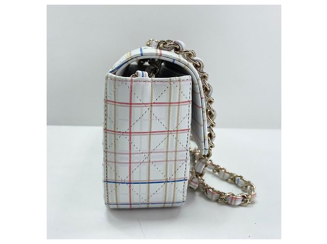 Timeless Borsa a tracolla Chanel Mini Flap 20 bianca Bianco - vista 4