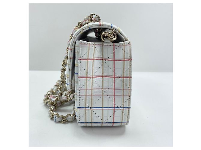 Timeless Borsa a tracolla Chanel Mini Flap 20 bianca Bianco - vista 5
