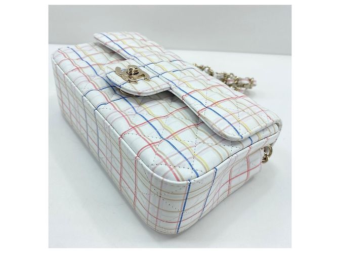 Timeless Borsa a tracolla Chanel Mini Flap 20 bianca Bianco - vista 9