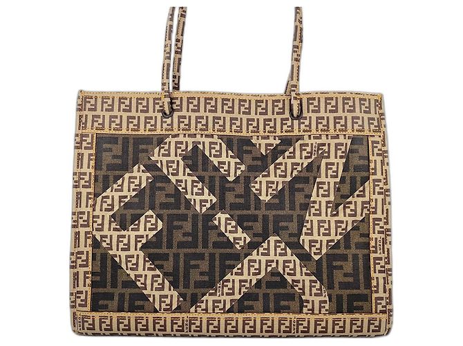 Fendi Zucca Zucchino Tote Bag Braun - Ansicht 2