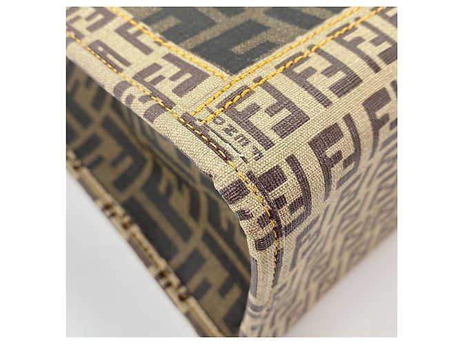 Fendi Zucca Zucchino Tote Bag Braun - Ansicht 9