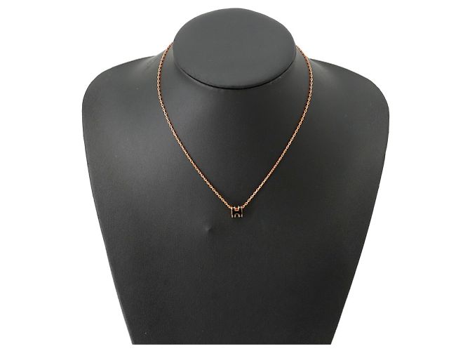 Hermès Collar Hermes Mini Pop H Negro Rosa - vista 4