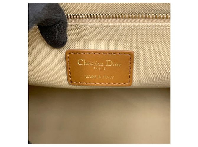 Borsa Christian Dior Dior Book Tote Medium Marrone - vista 13