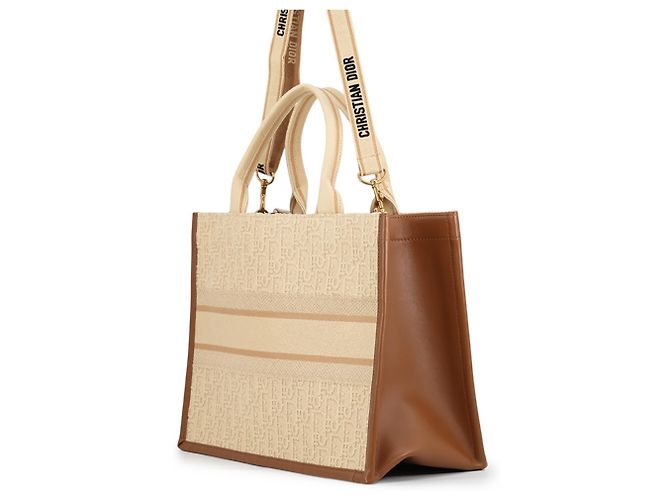 Borsa Christian Dior Dior Book Tote Medium Marrone - vista 2