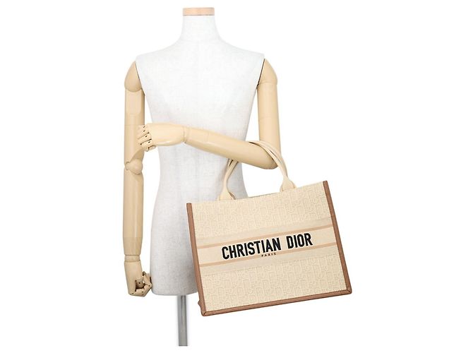 Borsa Christian Dior Dior Book Tote Medium Marrone - vista 4