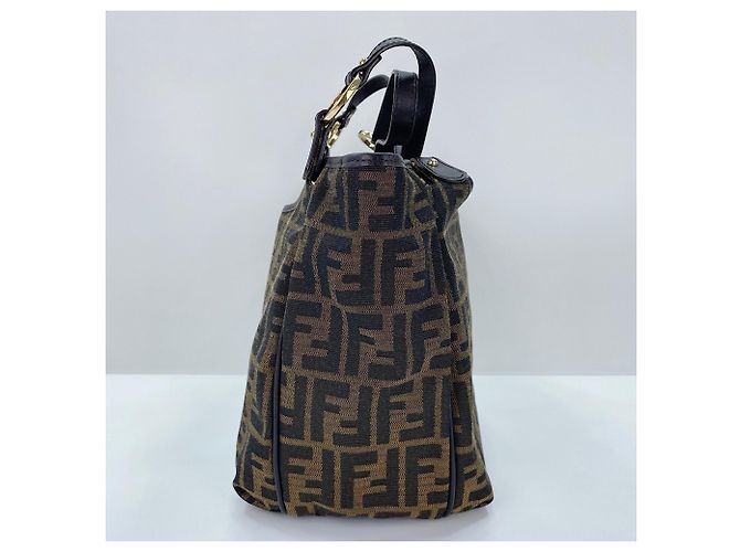 Fendi Zucca Tote Bag Canvas Braun - Ansicht 5