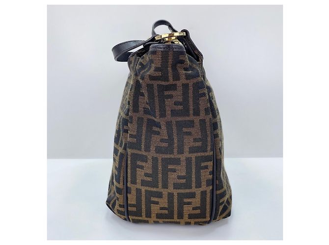 Fendi Zucca Tote Bag Canvas Braun - Ansicht 6