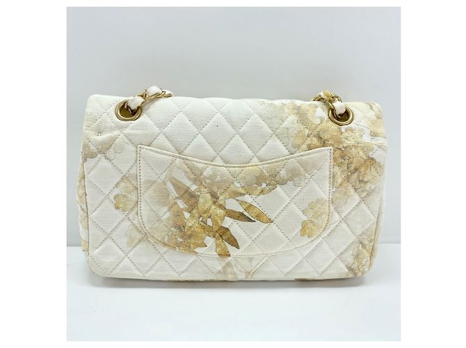 Borsa a Spalla Chanel Matelassé 25 Double Flap Bianco - vista 4