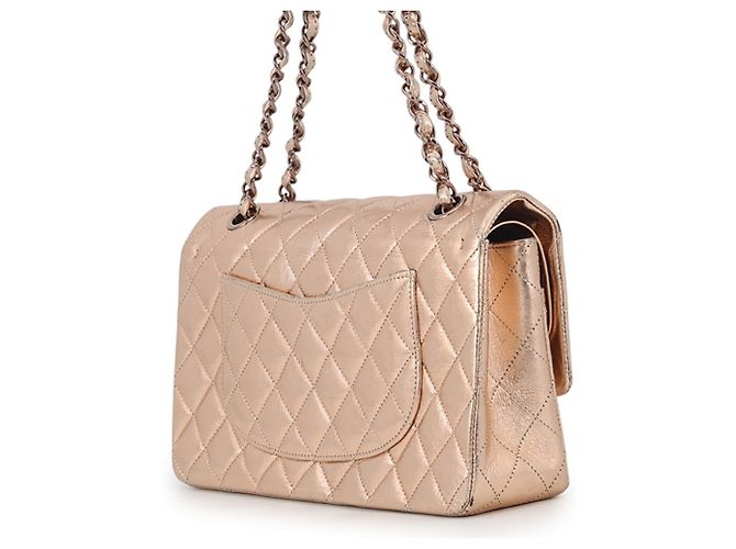 Borsa a Spalla con Catena Chanel Matelassé 25 Rosa D'oro - vista 2