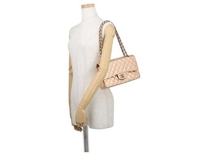 Borsa a Spalla con Catena Chanel Matelassé 25 Rosa D'oro - vista 4